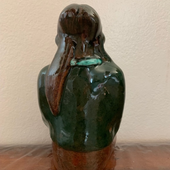 Native American Ceramic Statue - Picture 3 of 6